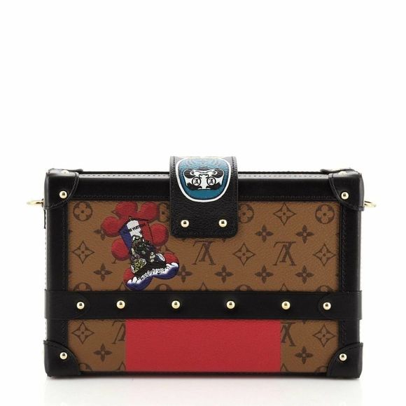 Louis Vuitton Petite Malle Kabuki Reverse Monogram Japan trunk crossbody LV bag - Picture 4 of 11